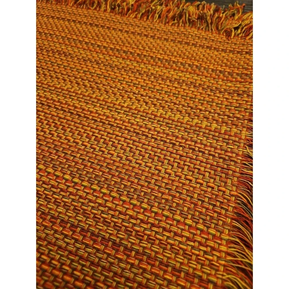 Placemat Set of 4 Park‎ Designs Sienna Woven Fringe Edge Cotton Bohemian Festive